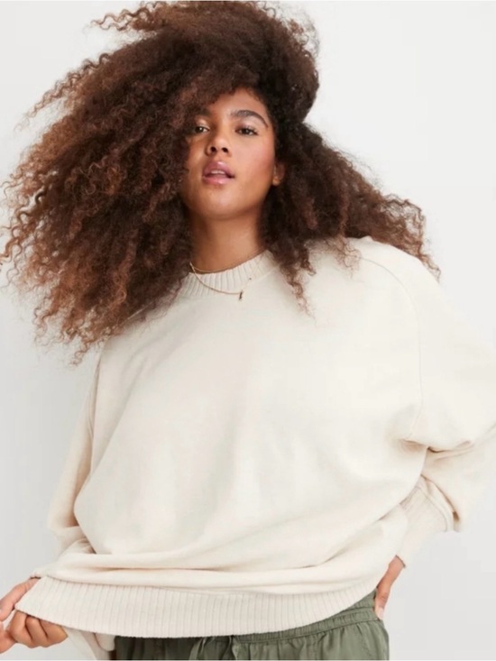 aerie Tops - Aerie Down-To-Earth Crew Sweatshirt Ribbed Sz XS (a1)